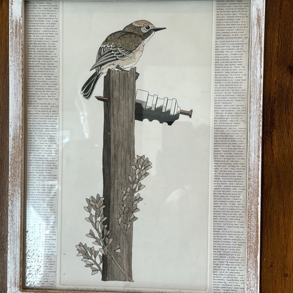 Yvonne Davis Framed Bird Art Lithograph Signed & Numbered - Picture 2 of 10